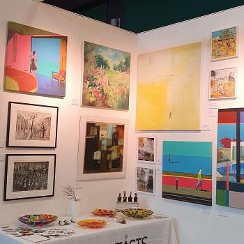 UK Artists stand 49 at fresh Art Fair 2022