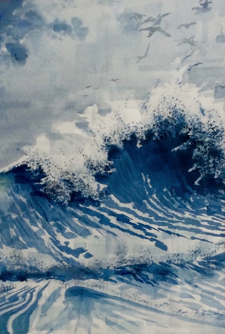 Semi-abstract seascape by Iain Dryden