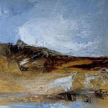 Oil-Sketch-Dunes-III-by-Ingrid-Brown,UK-Artists-Online