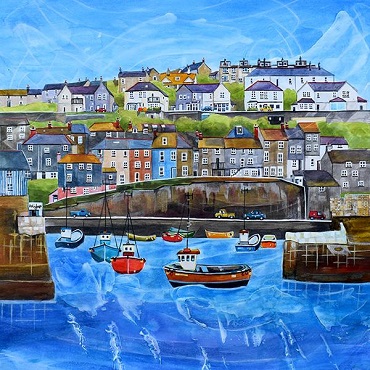 Mevagissey-Harbour,Giclee-Print,Anya-Simmons,UK Artists online